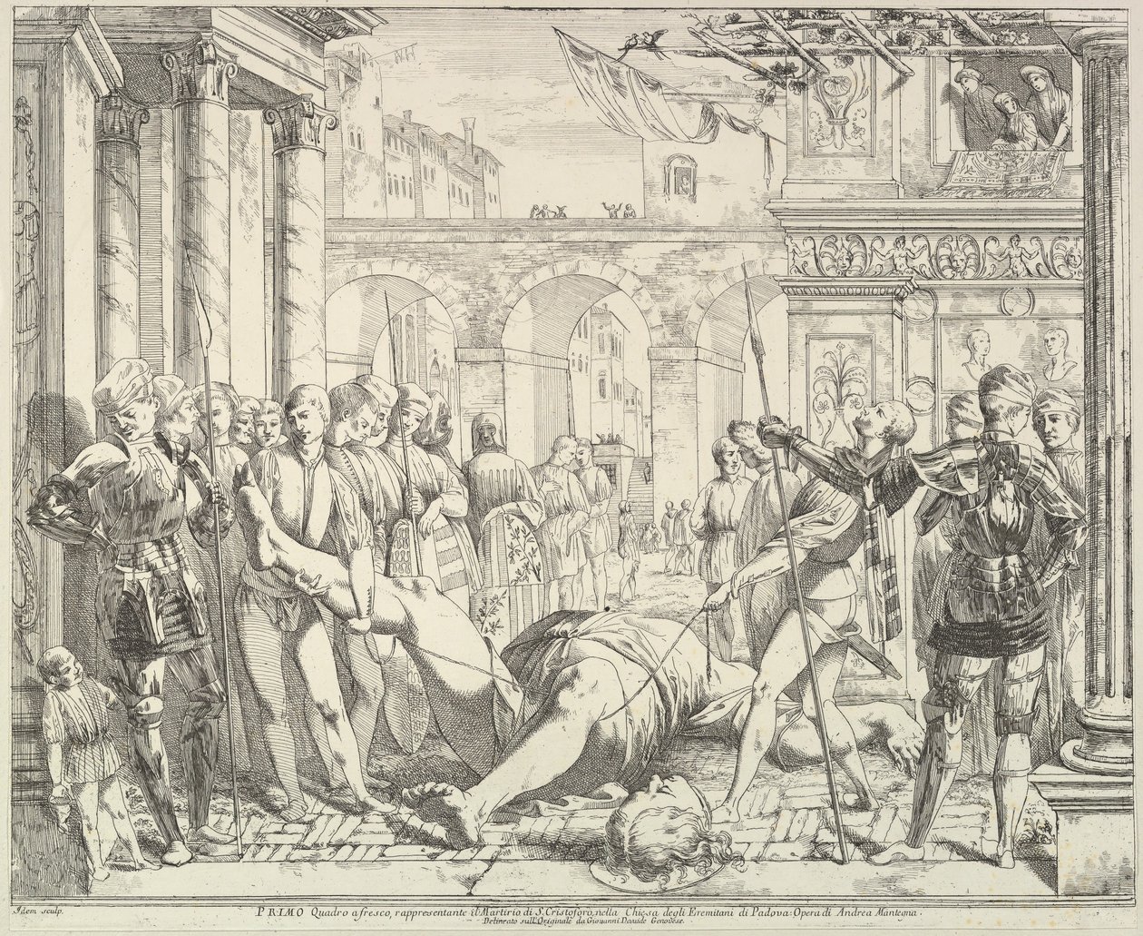 The Martyrdom of Saint Christopher, from The Story of Saints James and Christopher by David Giovanni