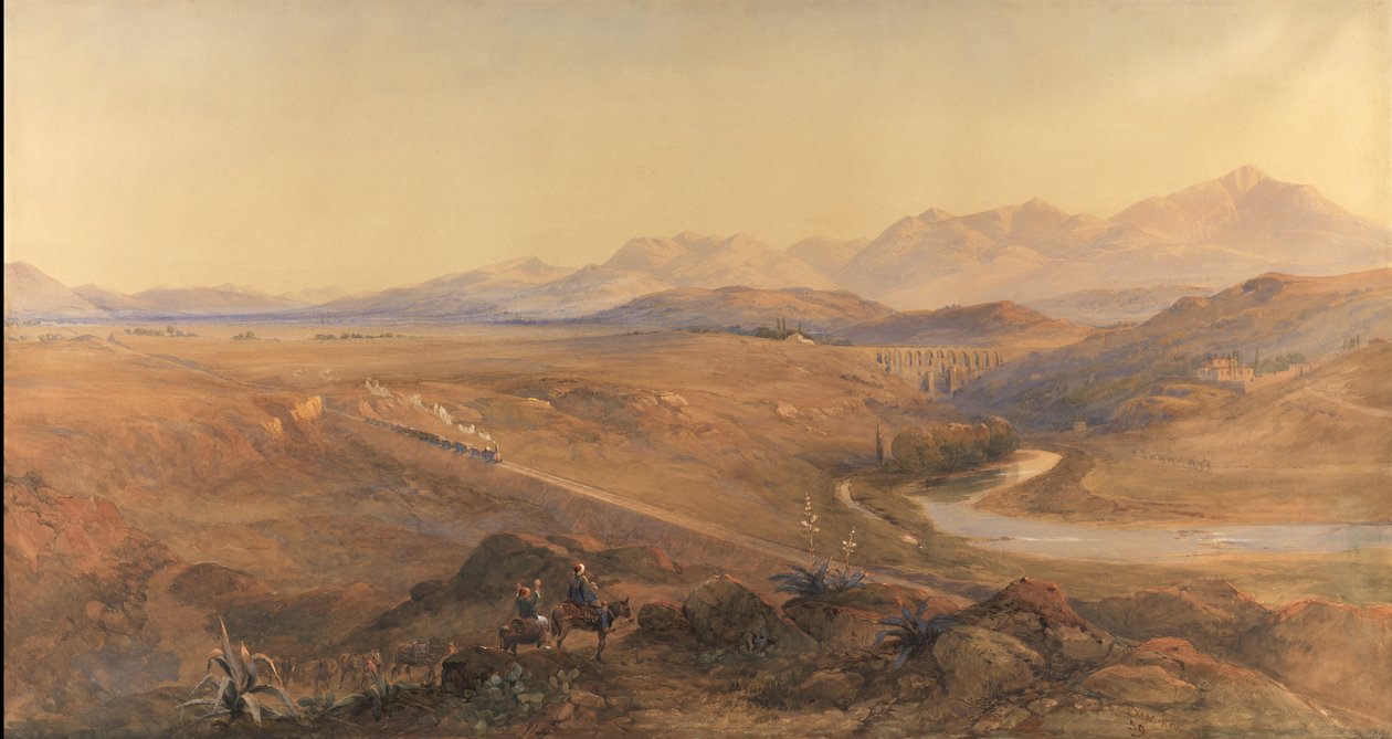 A Steam Train on the Ottoman Railway by David Hall McKewan