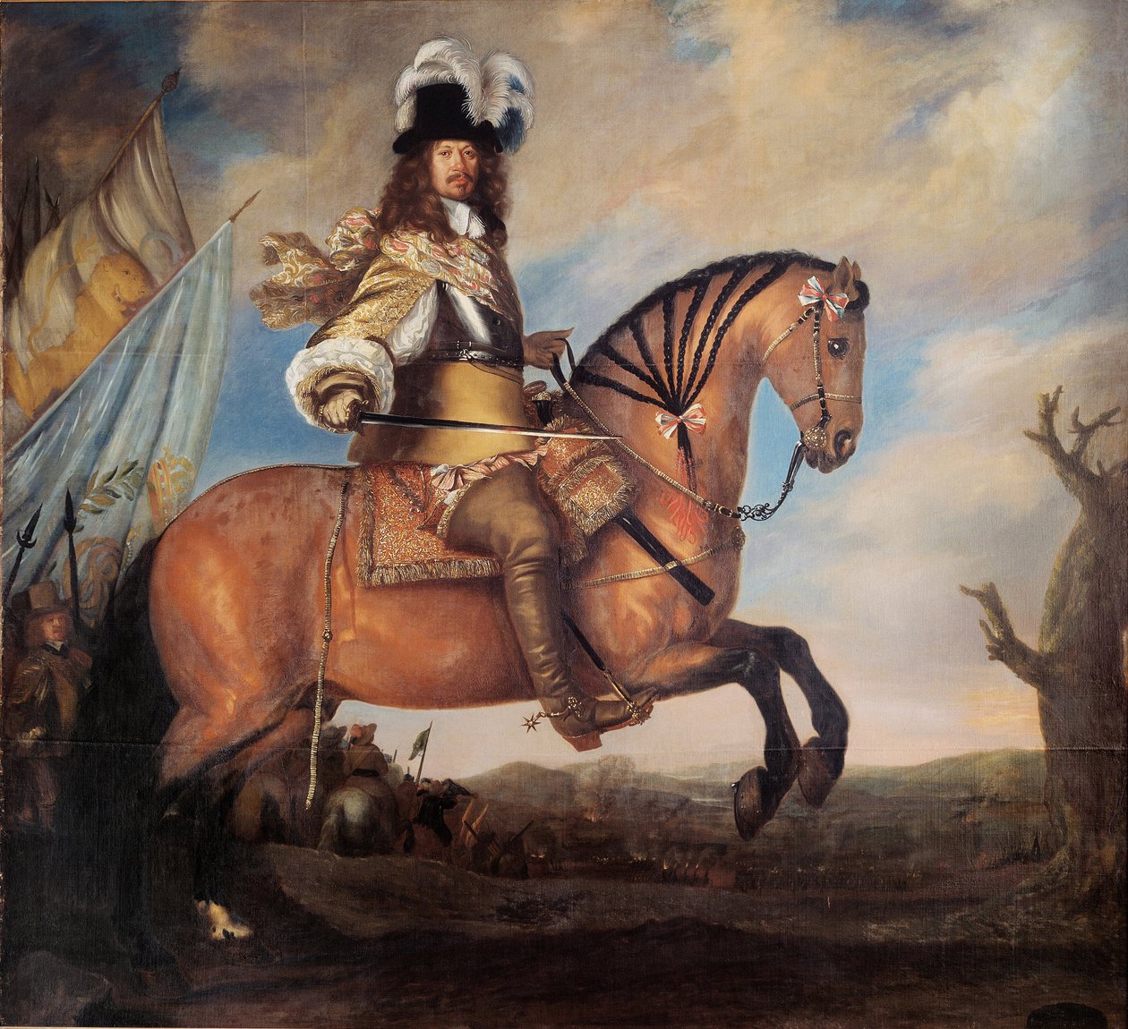 Portrait of Field Marshal Carl Gustaf Wrangel by David Klöcker Ehrenstrahl