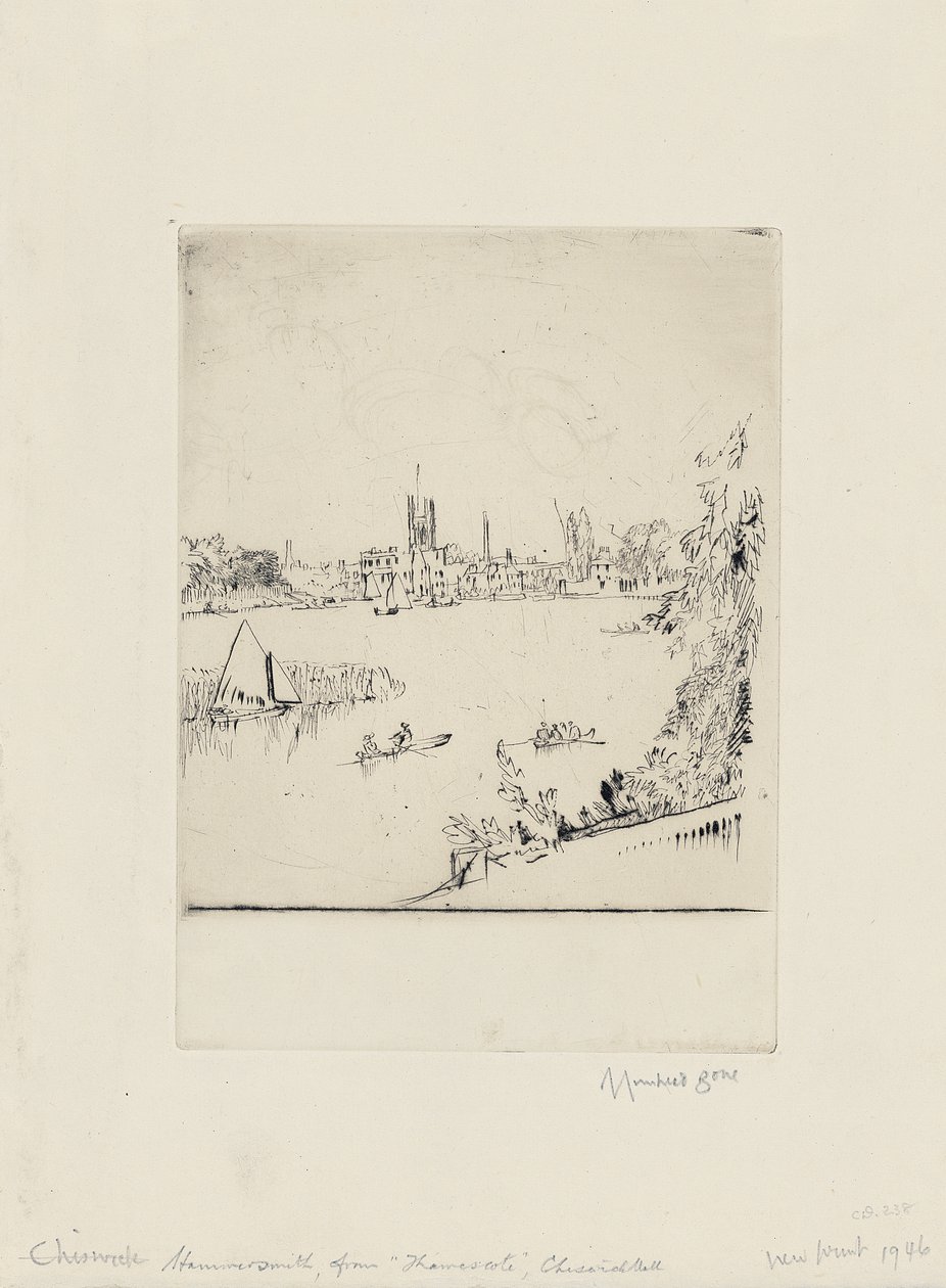 Hammersmith from Thamescote, Chiswick Mall