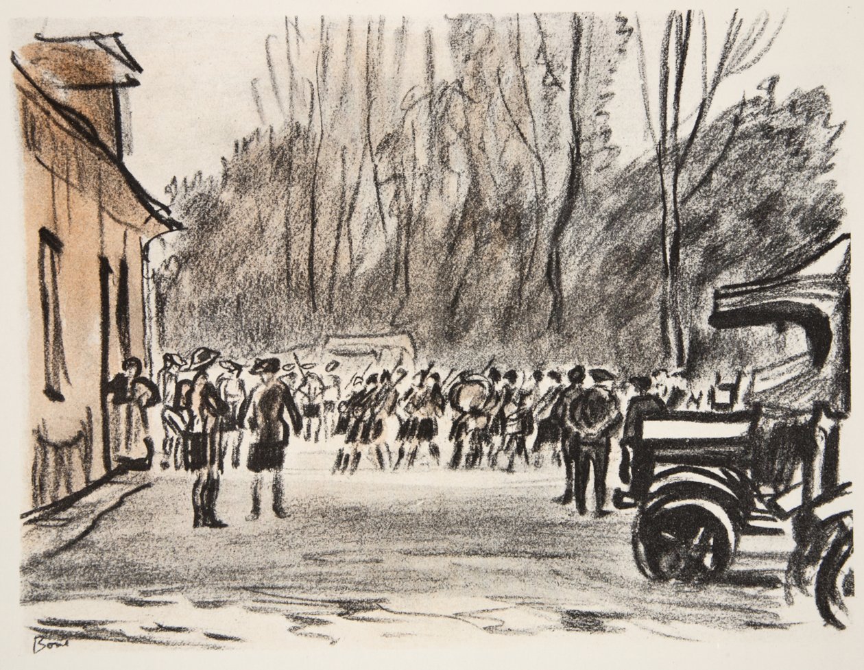Scottish Pipers, illustration from 