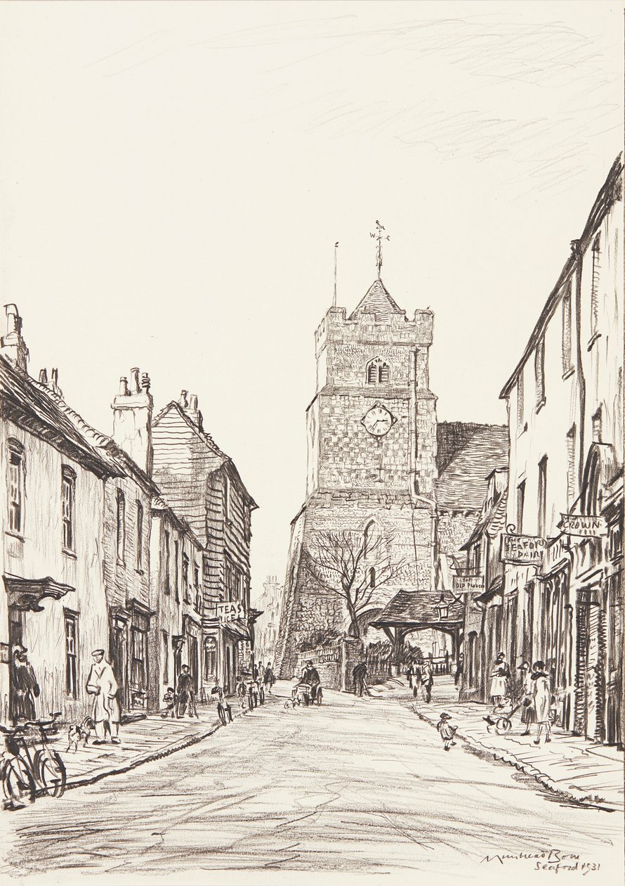 The Old Church, Seaford by David Muirhead Bone