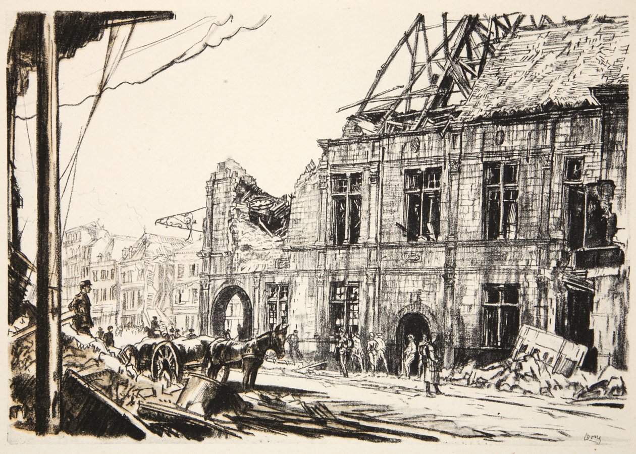 The Town Hall of Peronne, Illustration from 