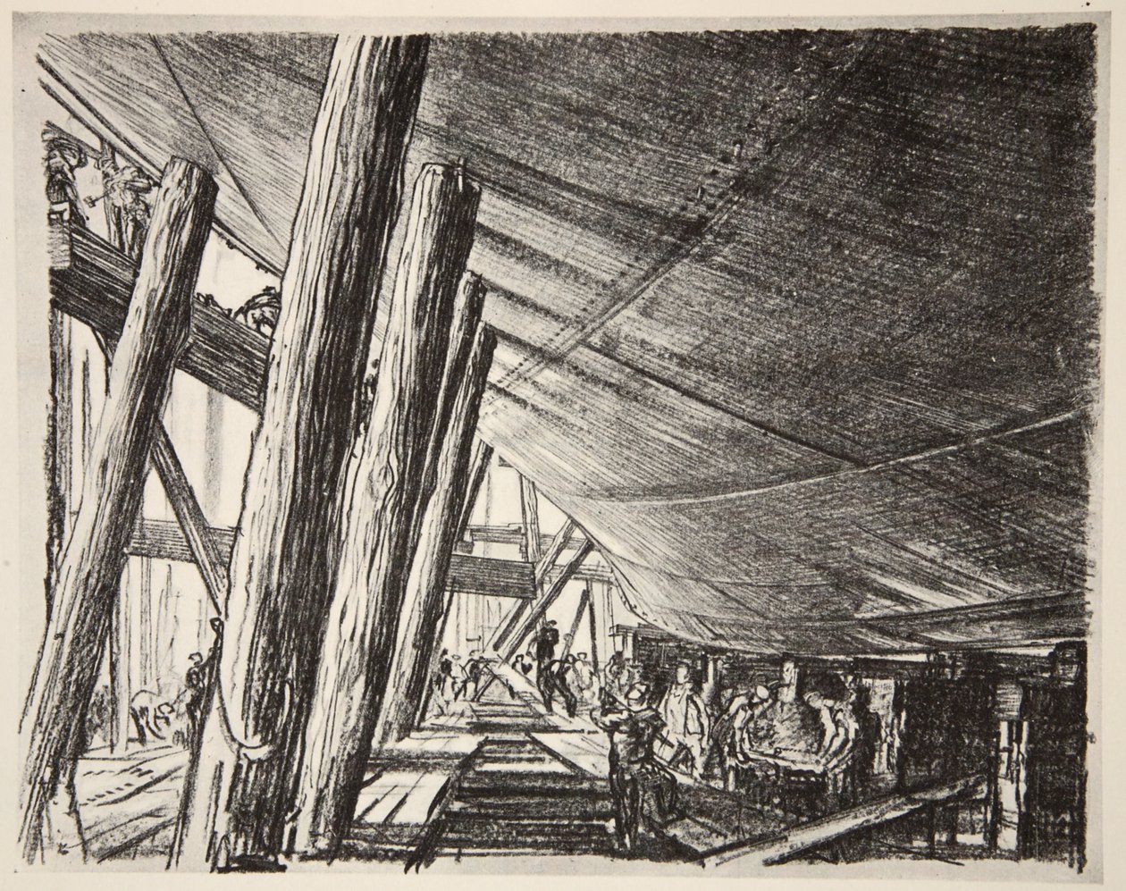 Underneath a Ship, Illustration from 