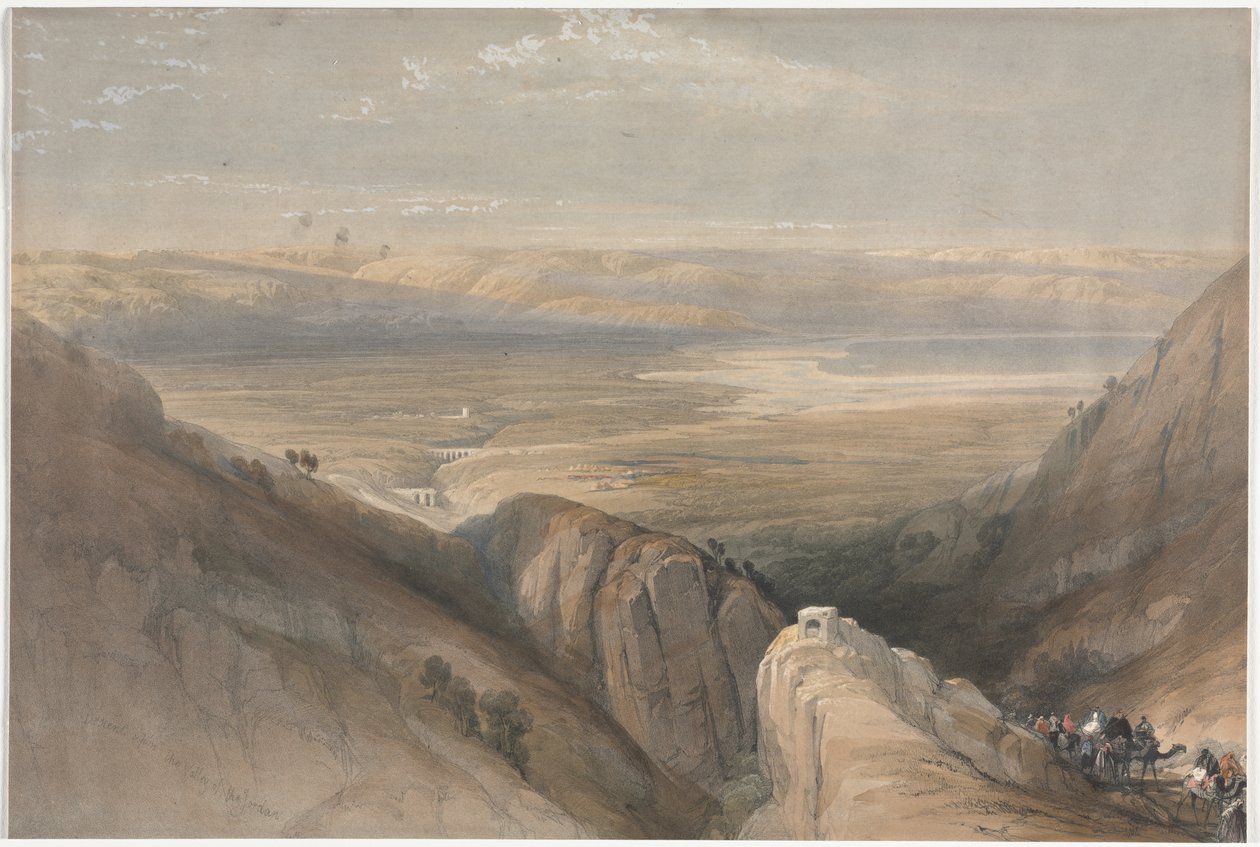 Descent from the Valley of the Jordan by David Roberts