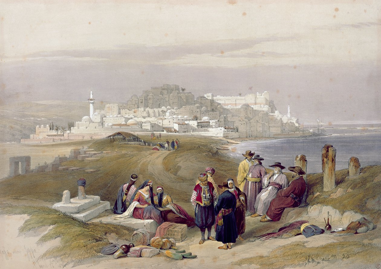 Jaffa, Ancient Joppa, April 16th 1839, Plate 61 from Volume II of 