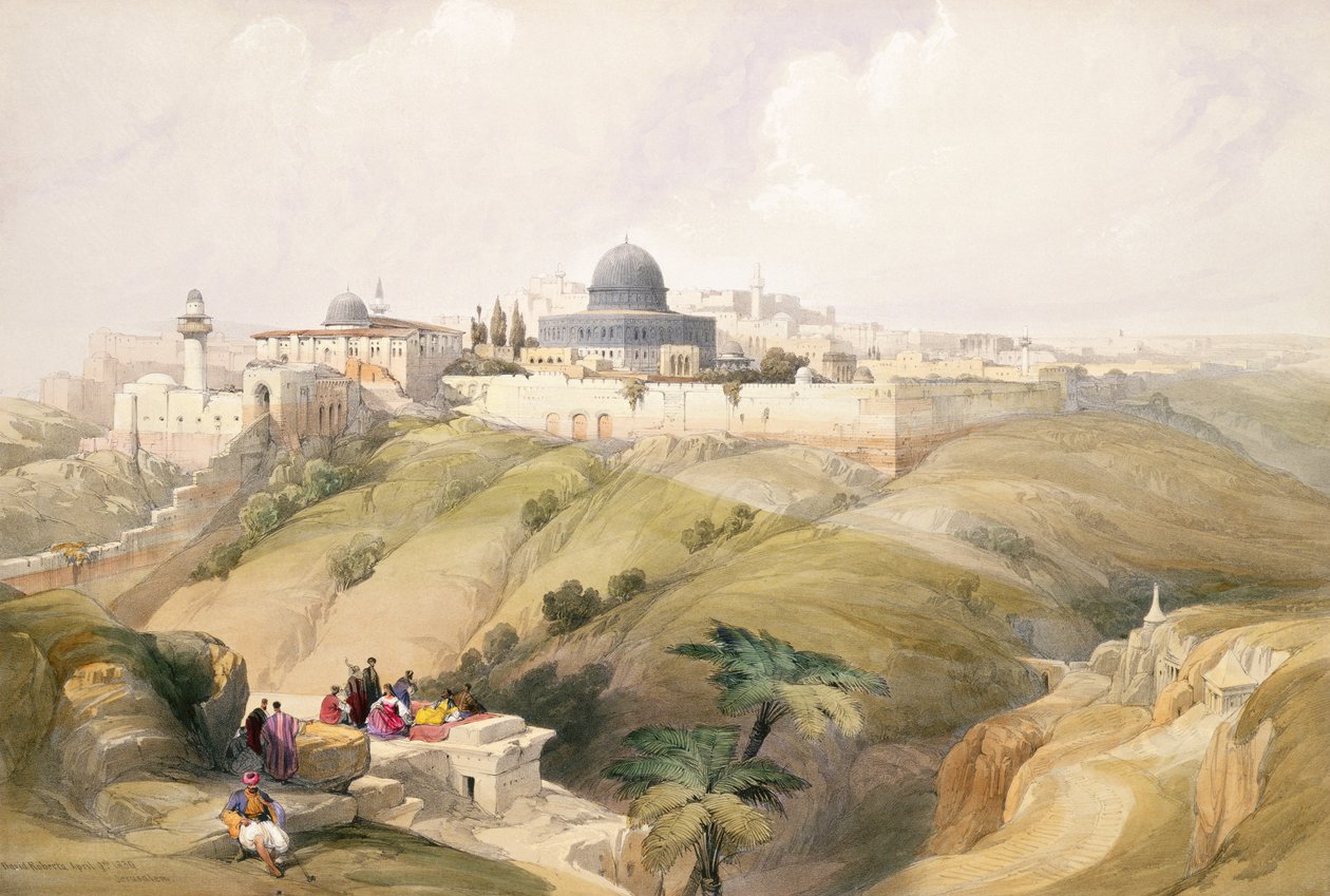 Jerusalem, April 9th 1839, plate 16 from Volume I of “The Holy