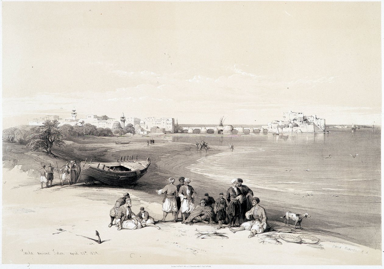 Sidon (Said), Drawing Made on 28/04/1839 in 