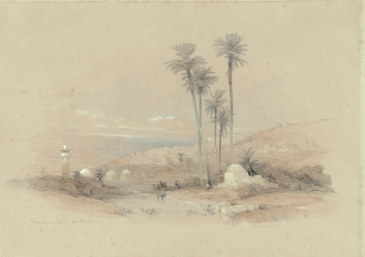 View of Jenin, Ancient Jezreel by David Roberts