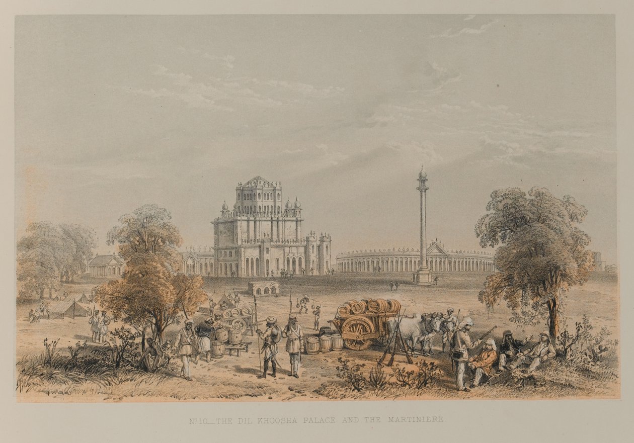 The Dil Khoosha Palace and the Martiniere by David Scott Lieutenant Colonel (after) Dodgson