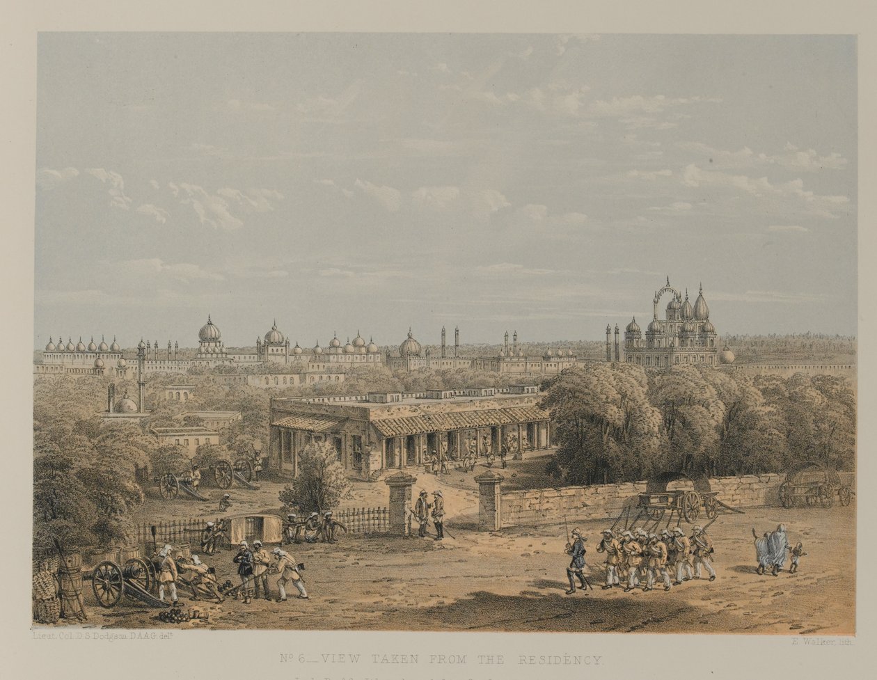 View taken from the Residency by David Scott Lieutenant Colonel (after) Dodgson