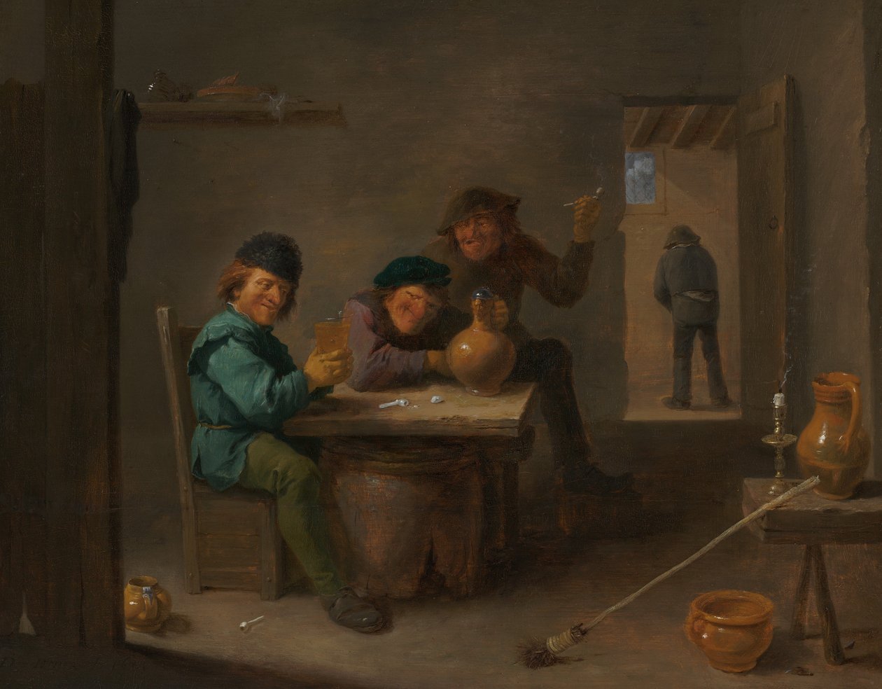Peasants in a Tavern, c. 1633 by David Teniers II
