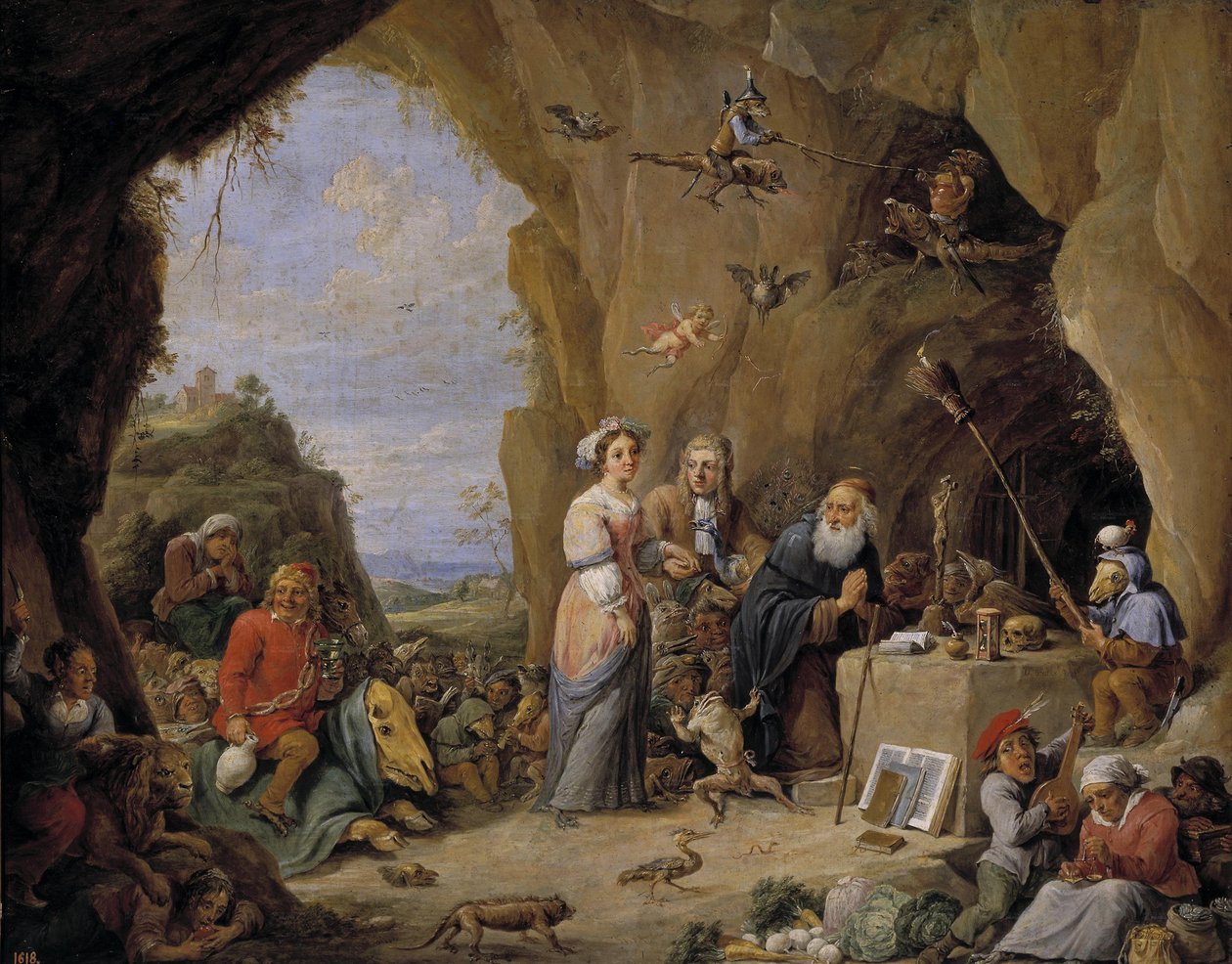 The Temptation of Saint Anthony, Mid 17th Century by David Teniers the Younger