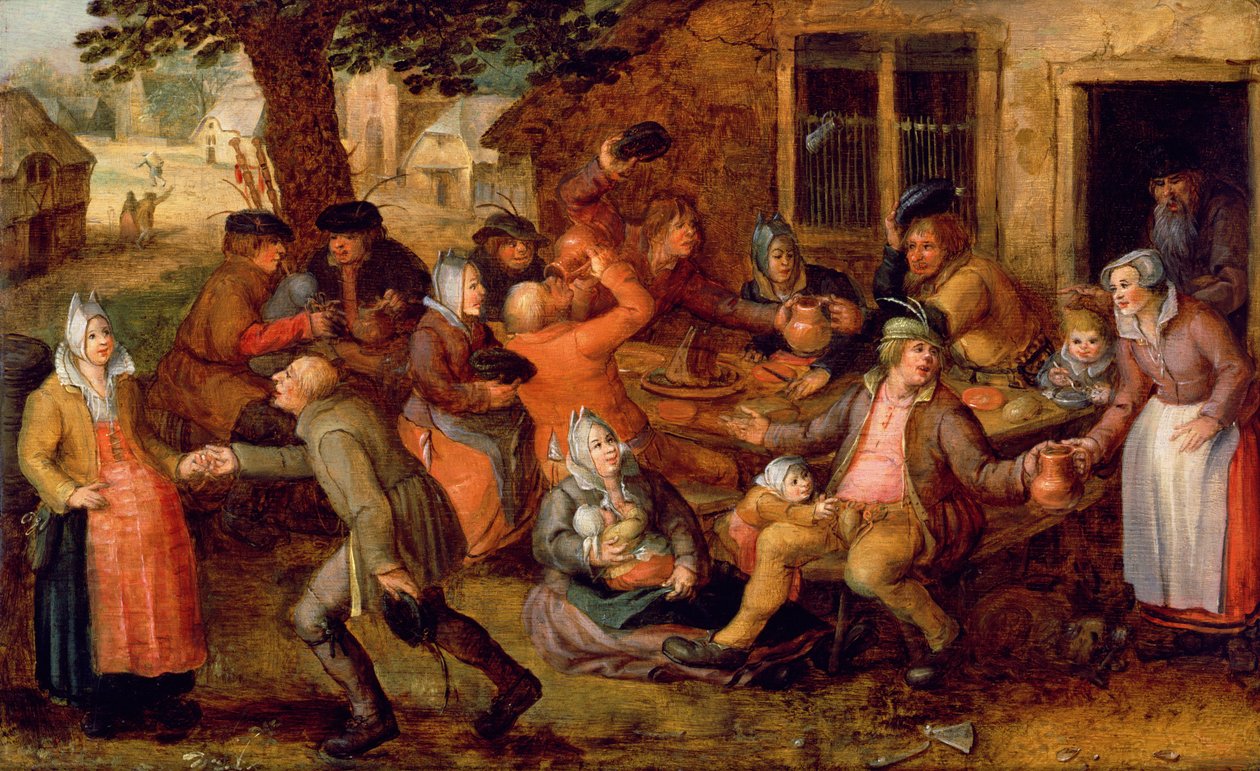 Peasants Merrymaking by David Vinckboons: Fine art print