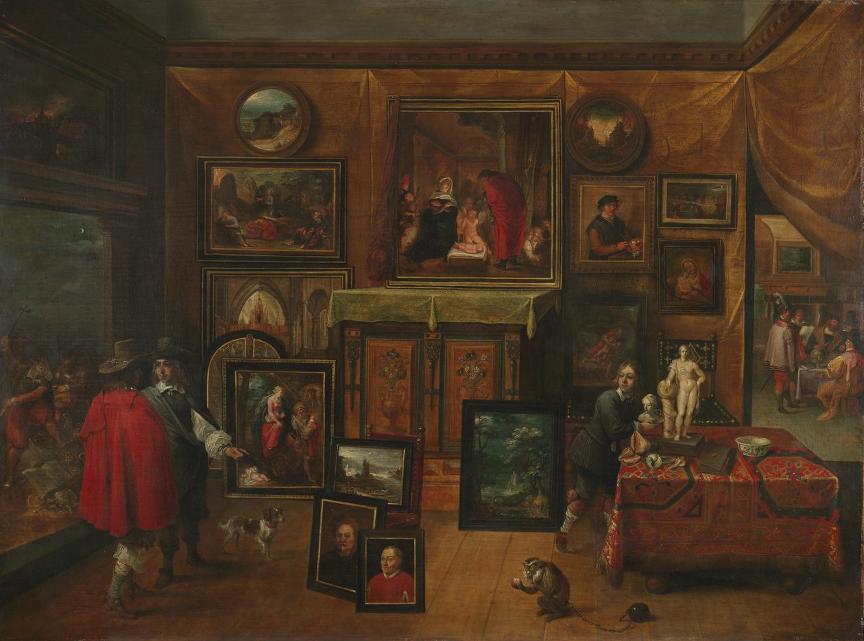 The Interior of a Picture Gallery, c.1640 by David Teniers the Younger