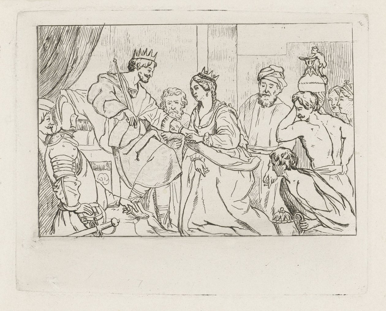 Solomon and the Queen of Sheba by David van der Kellen