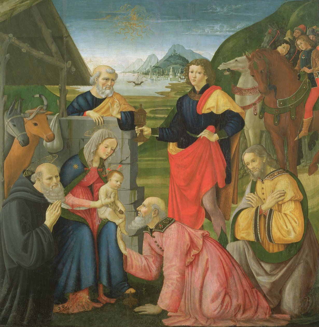 The Adoration of the Magi by Davide and Domenico  Ghirlandaio