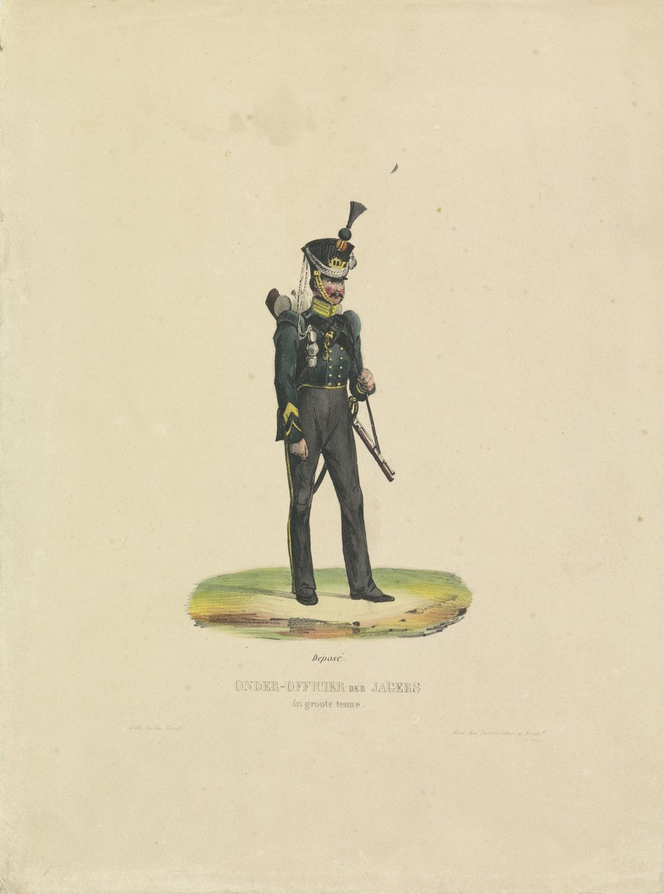 Hunter in Full Dress, 1820-1825 by De la Cour