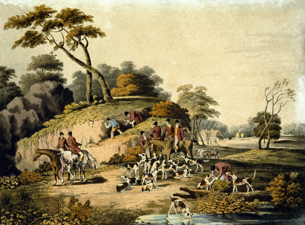 Morning, Foxhunting (engraved by J.H. Clarke and F. Jeakes) by Dean Snr. (after) Wolstenholme