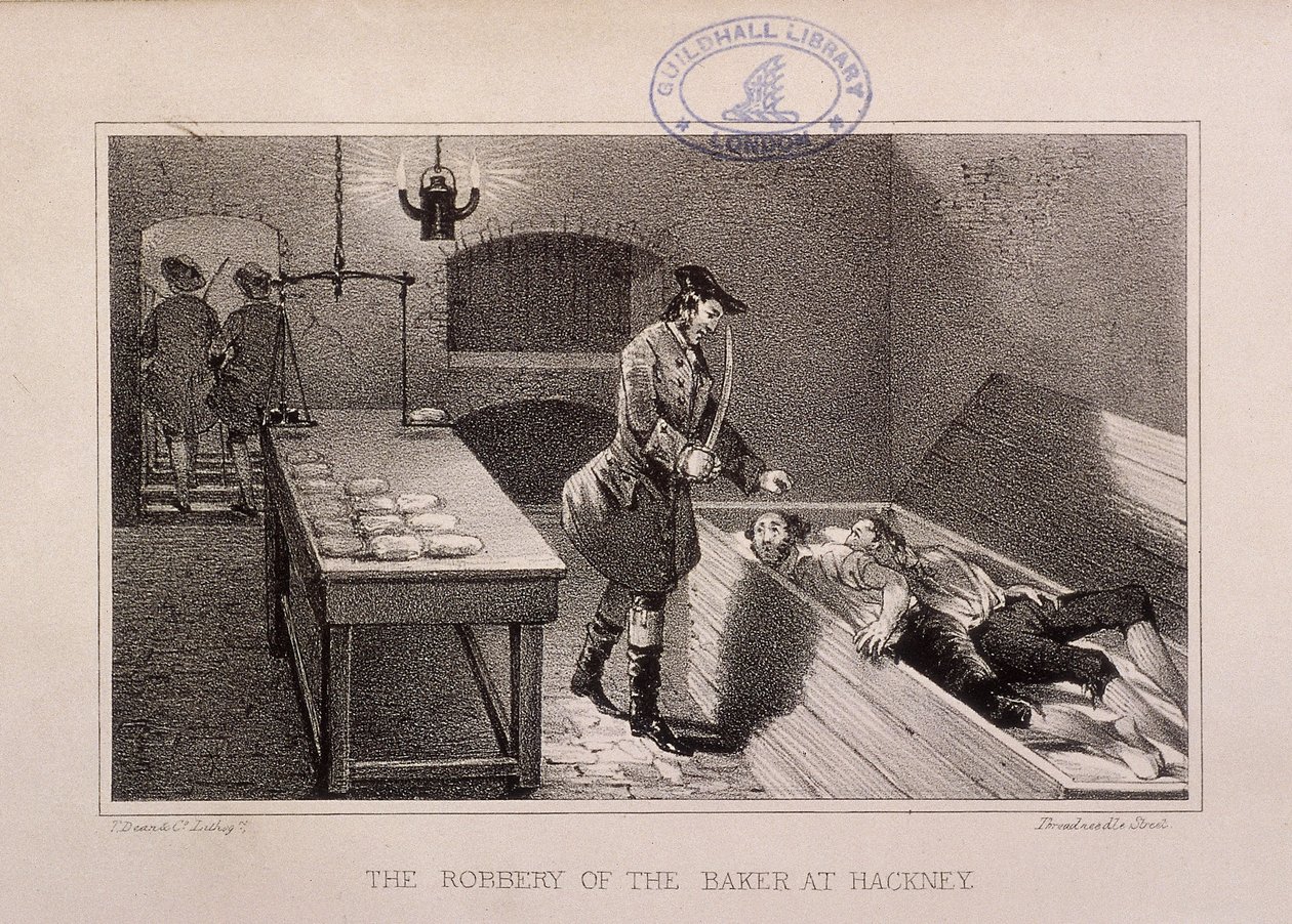 Scene of the Robbery of a Baker at Hackney, London, c. 1730 by Dean and Co