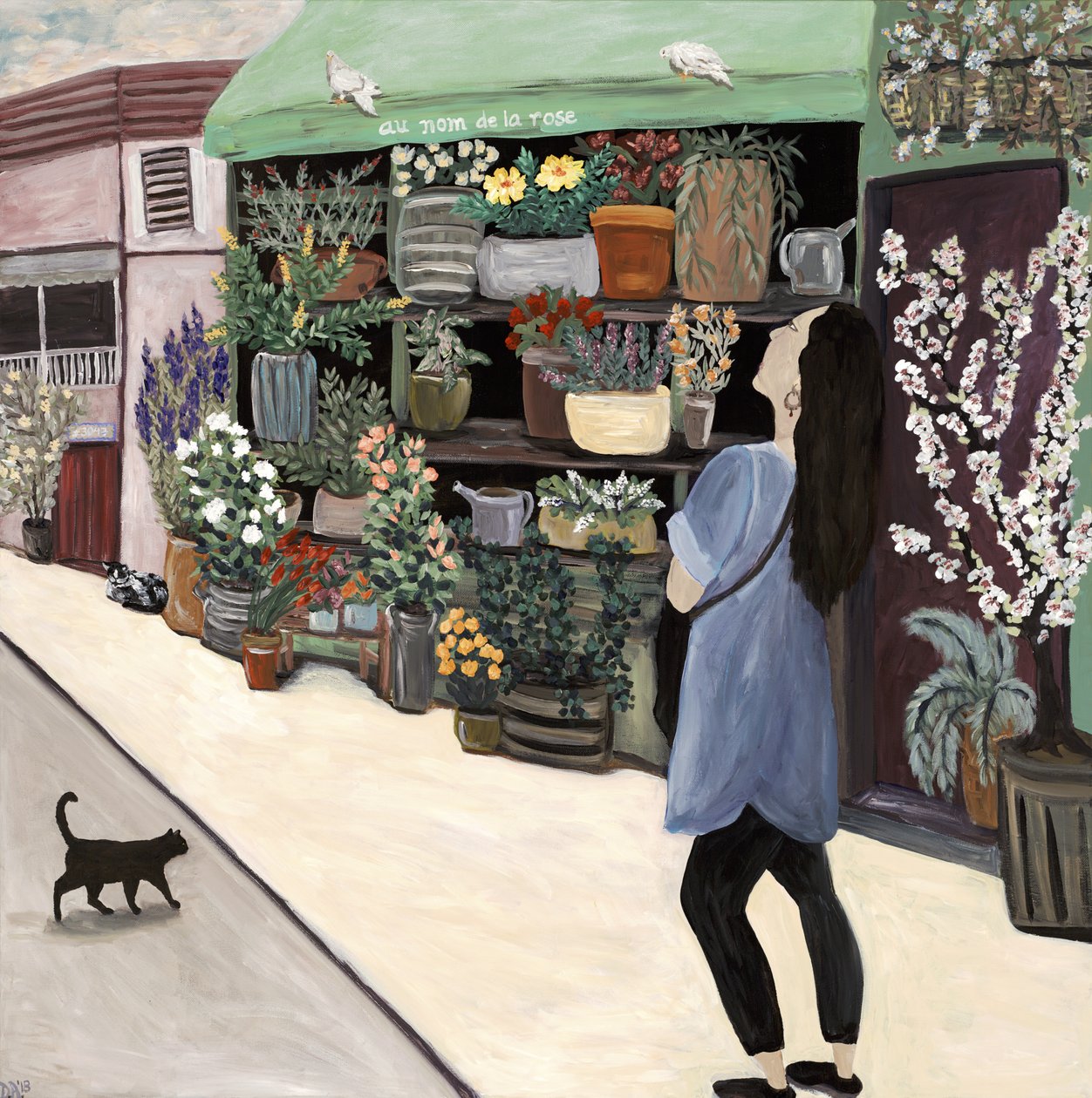 Flower Shop St. Germain, 2018 by Deborah Eve Alastra