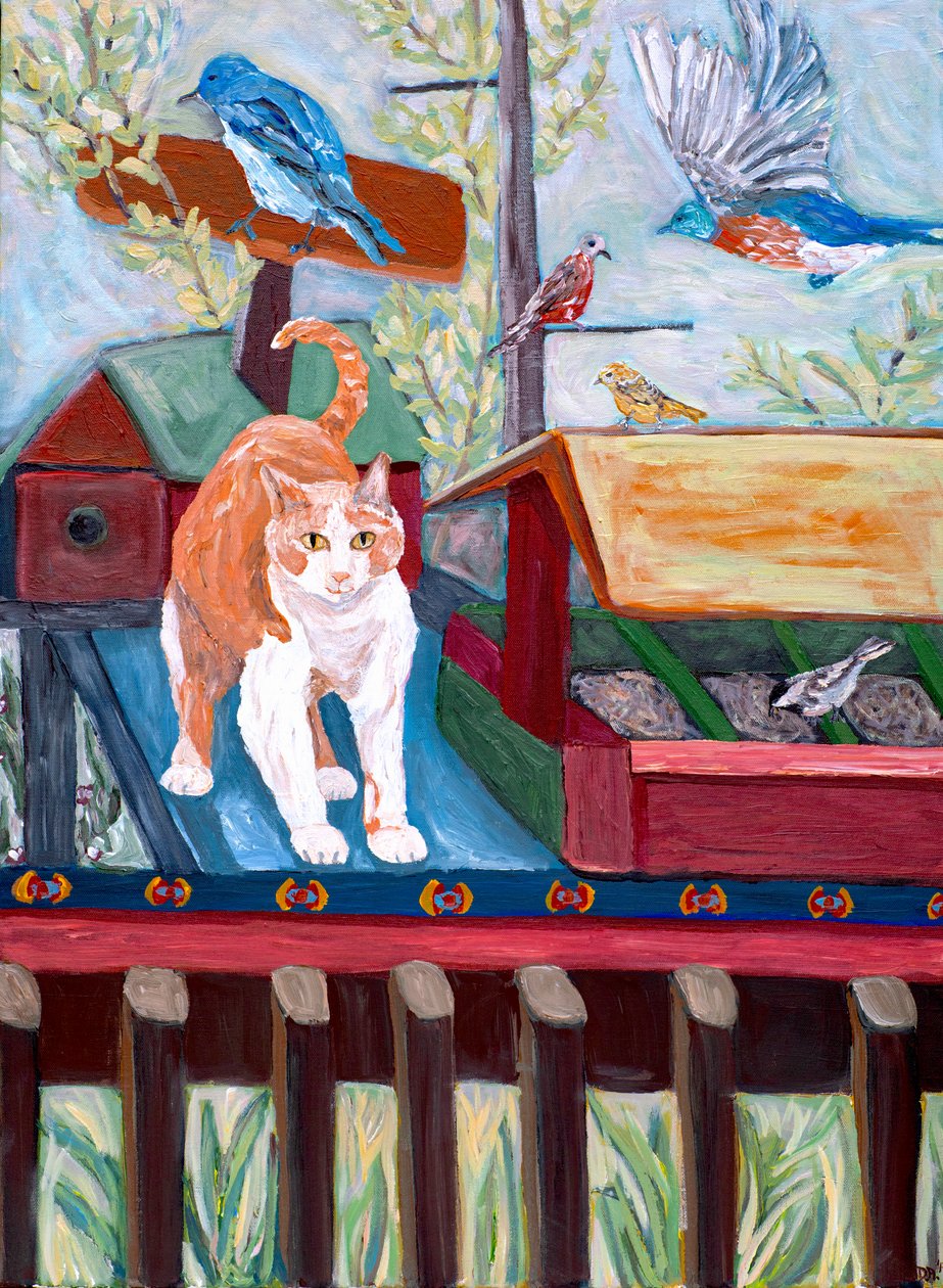 In the Birdhouse, 2018 by Deborah Eve Alastra