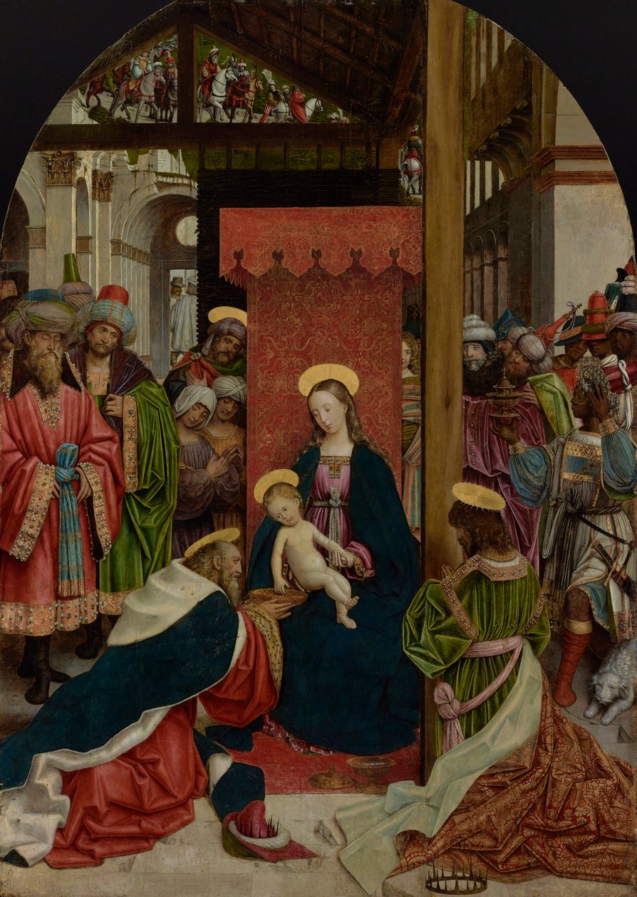 Adoration of the Magi by Defendente Ferrari: Fine art print
