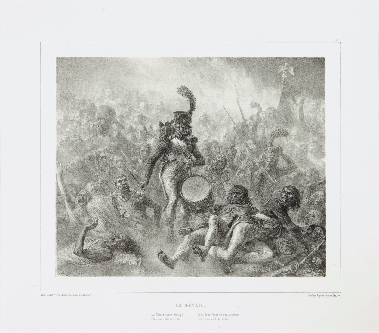 The Drum Waking the Dead Soldiers by Denis-Auguste-Marie Raffet
