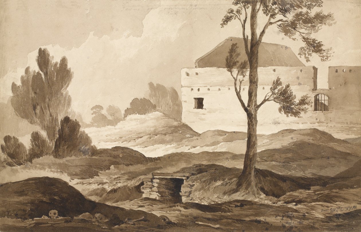No 9 Farme du Gourman from the Right, 1815 by Denis Dighton