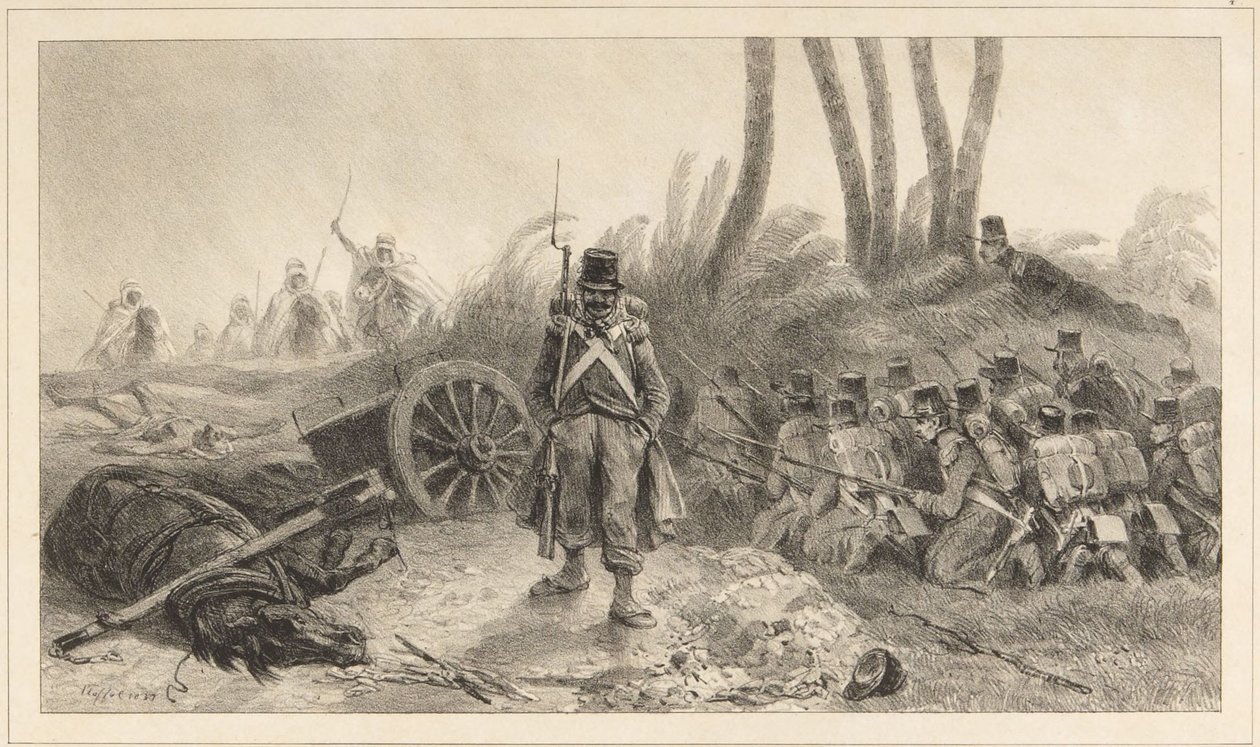 The Ambush (Retreat from Constantine) by Denis-Auguste-Marie Raffet