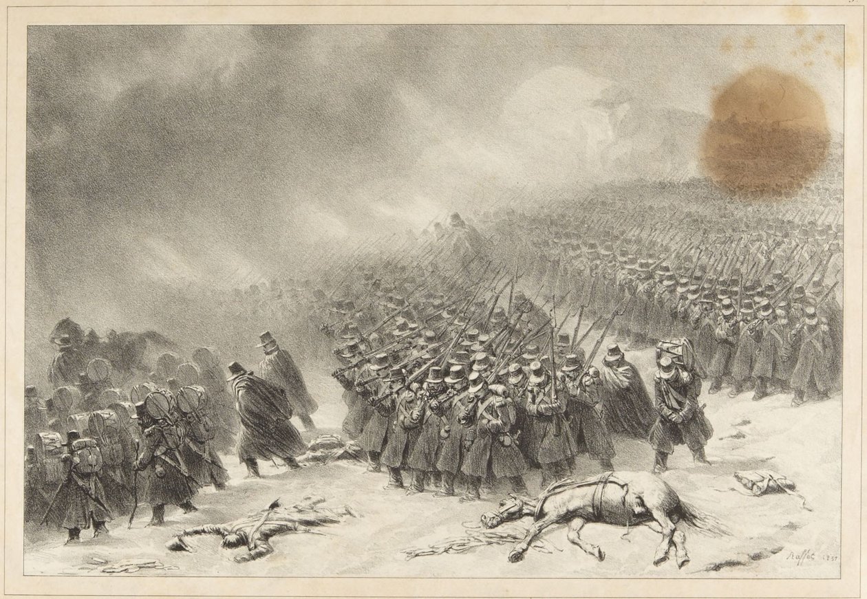 March on Constantine by Denis-Auguste-Marie Raffet