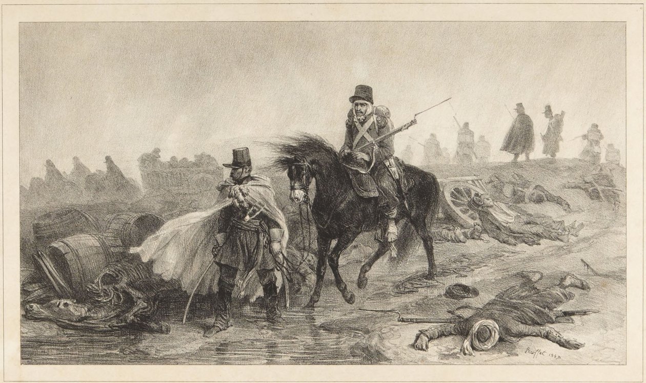 Treaty of Humanity by Captain Peyronny by Denis-Auguste-Marie Raffet