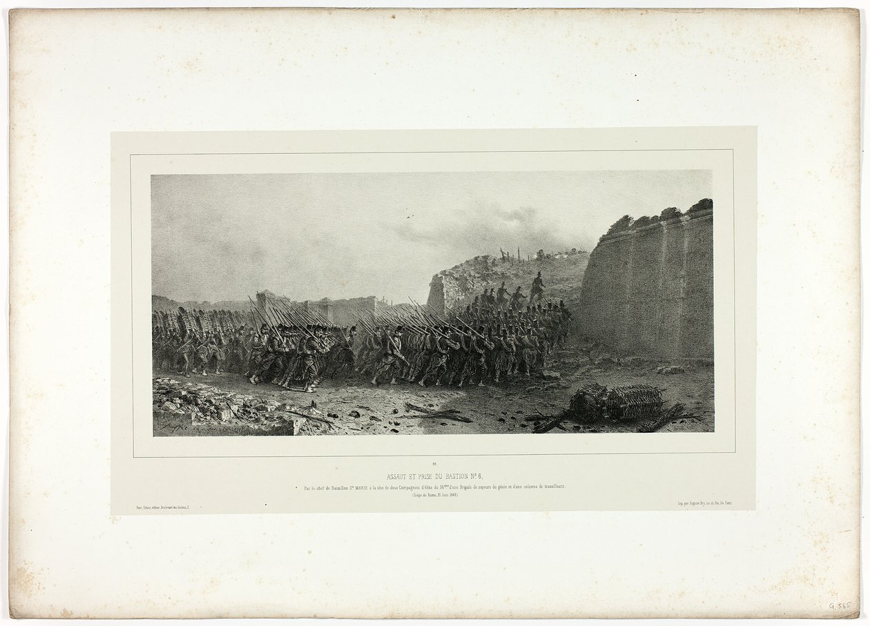 Assault and Capture of Bastion No. 6, from Souvenirs d