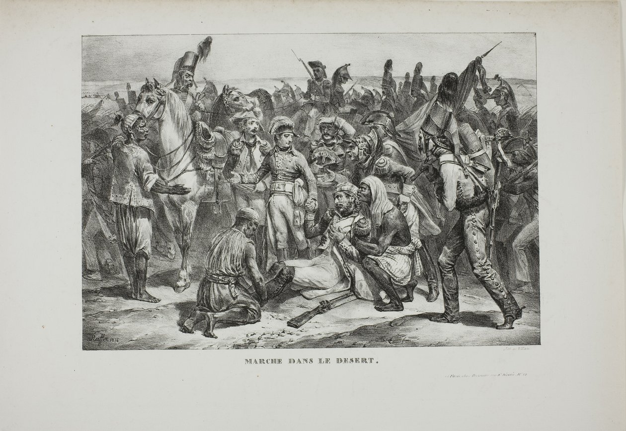Desert March by Denis-Auguste-Marie Raffet