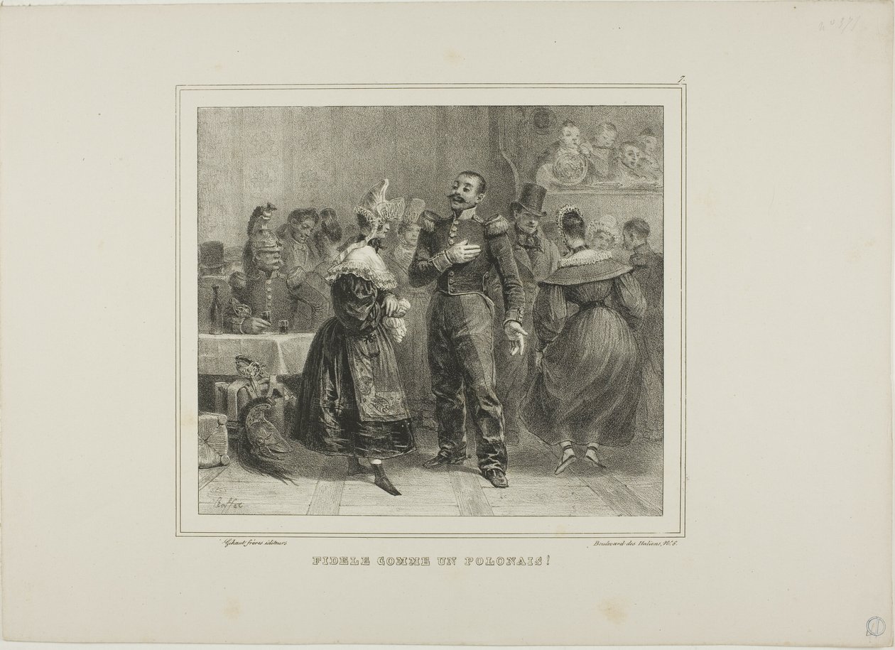 Faithful as a Polish Man! by Denis Auguste Marie Raffet