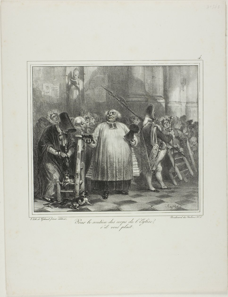 For the Support of the Church Staff, if You Please... by Denis Auguste Marie Raffet