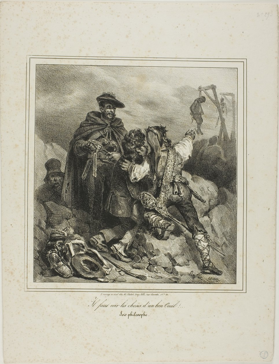 He Must See Things Favorably! by Denis Auguste Marie Raffet