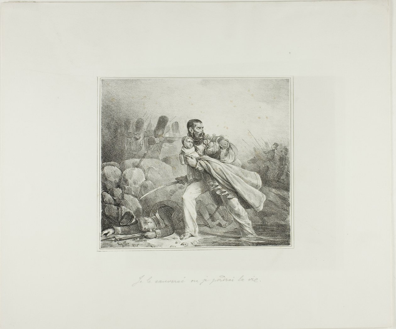 I Will Save Him or Perish by Denis Auguste Marie Raffet