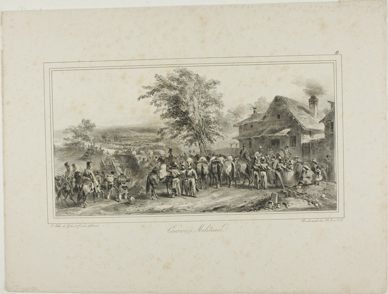 Military Convoy by Denis Auguste Marie Raffet