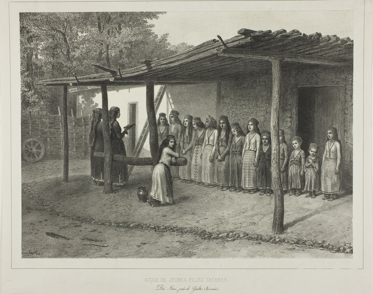 School for Young Tartar Girls by Denis Auguste Marie Raffet