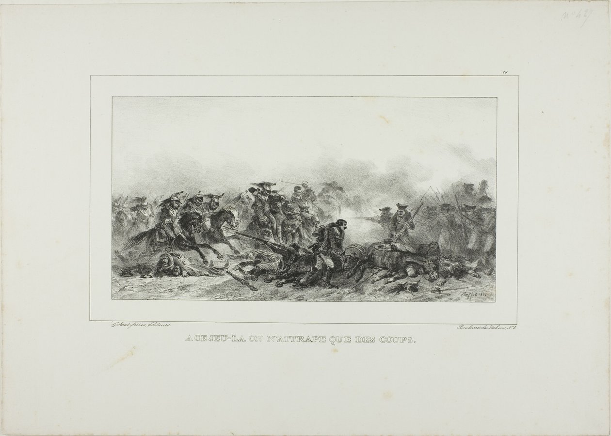 With that Play One Catches Only Blows by Denis Auguste Marie Raffet