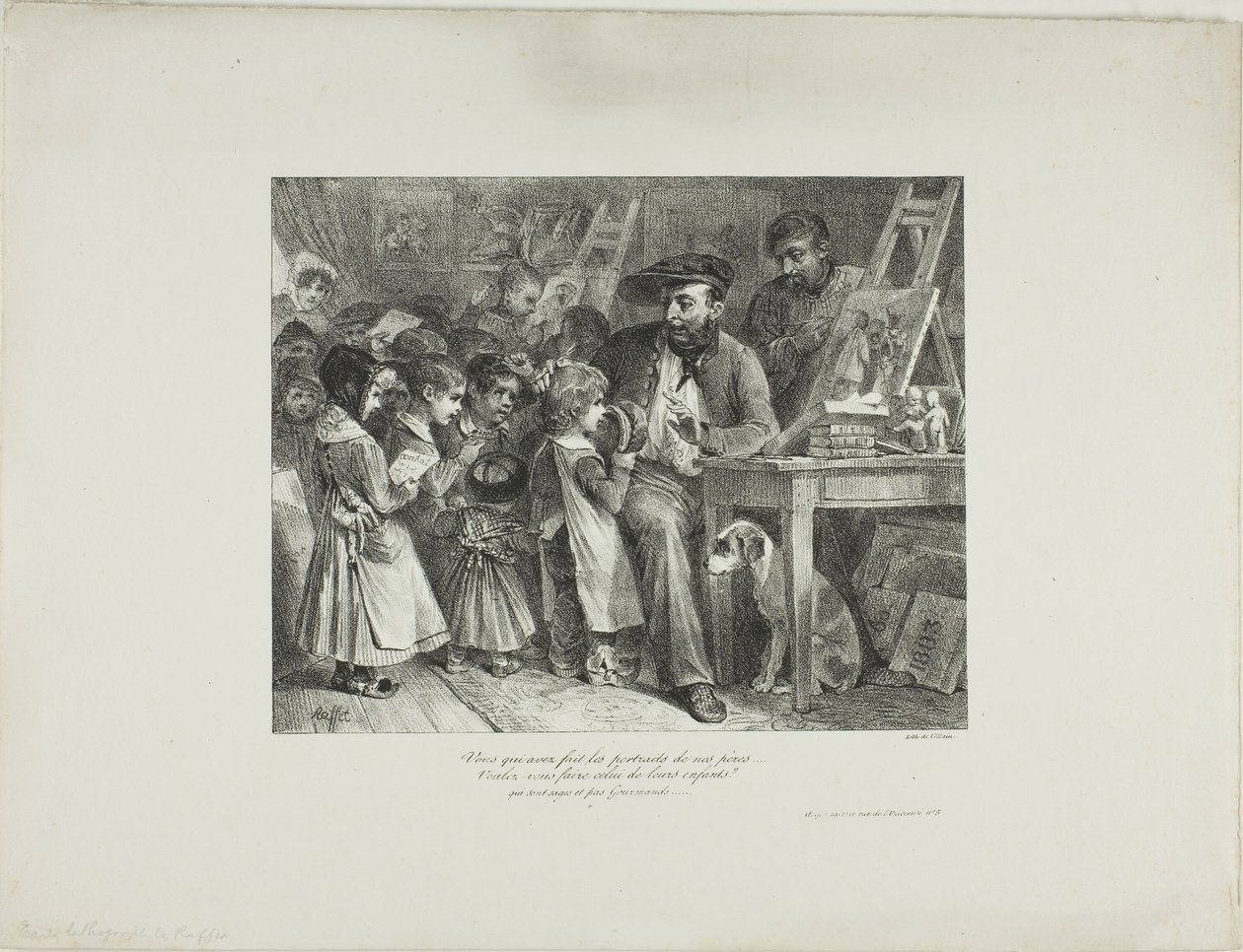 You who have made portraits of our fathers... would you make them of their children? by Denis Auguste Marie Raffet