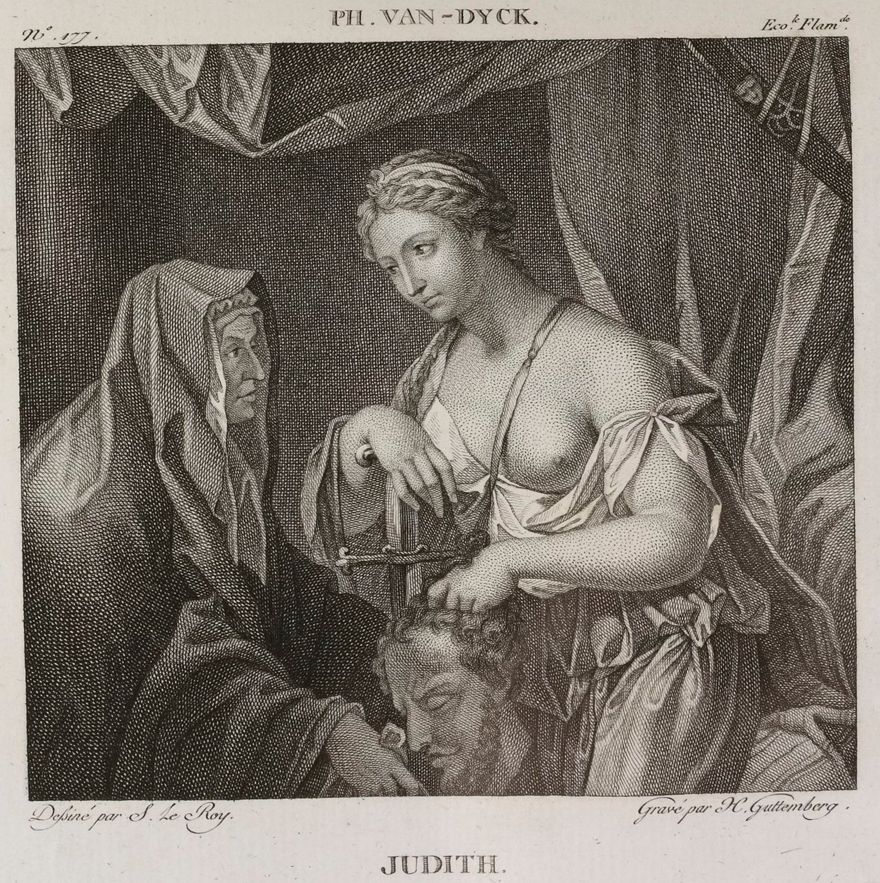 Judith, after Philip van Dijk - 1802-1815 by Denis Sebastien Leroy