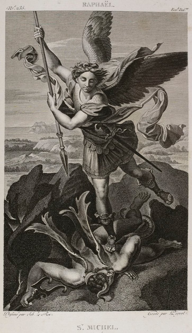 Saint Michael, after Raphael - 1802-1815 by Denis Sebastien Leroy