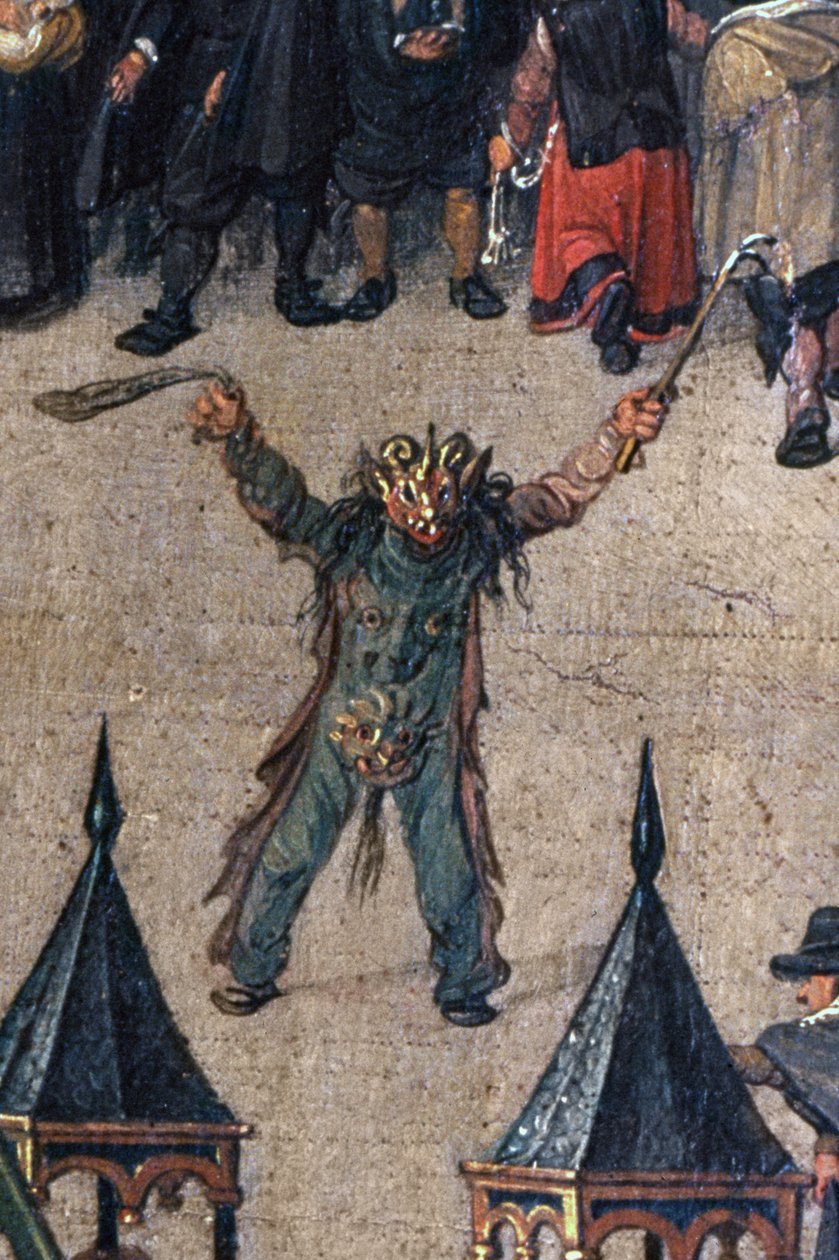 The Triumph of Archduchess Isabella in the Ommeganck in Brussels: Detail of a Figure in a Devil Costume by Denys van Alsloot