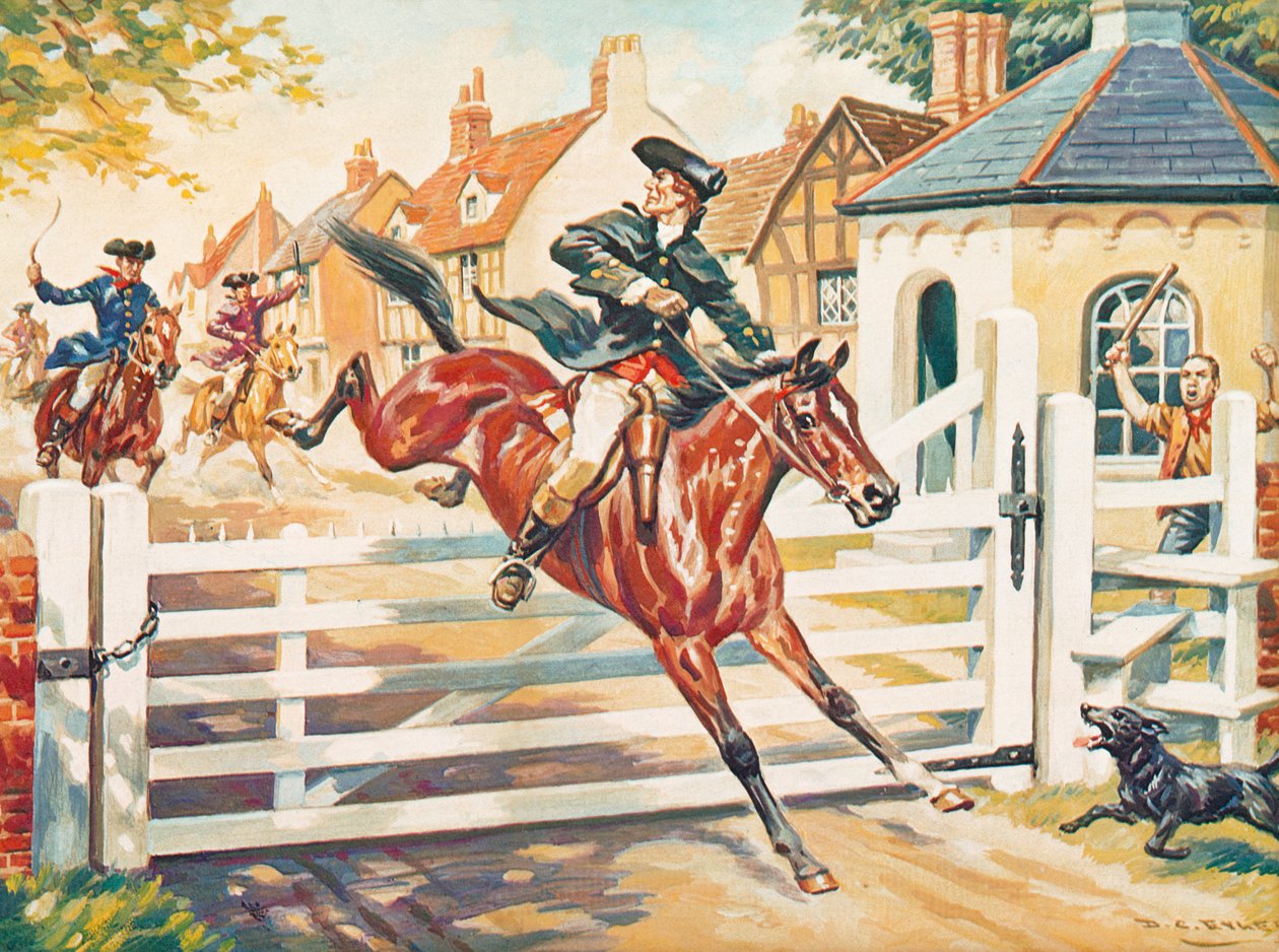 Highwayman Being Chased by the Bow Street Runners by Derek Charles Eyles