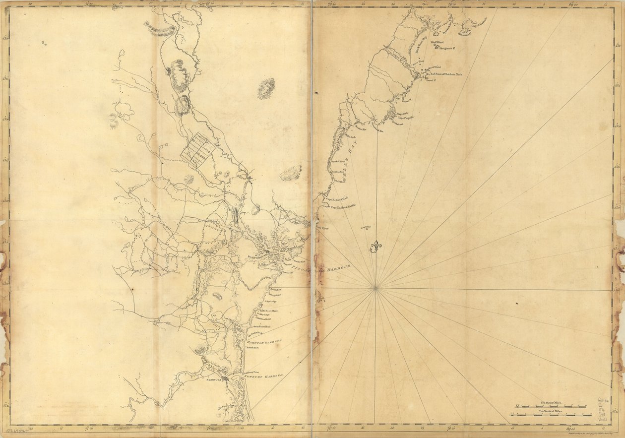 Coast of New England from Cape Elizabeth, Me. to Newburyport, Mass. by Joseph F. W. Des Barres