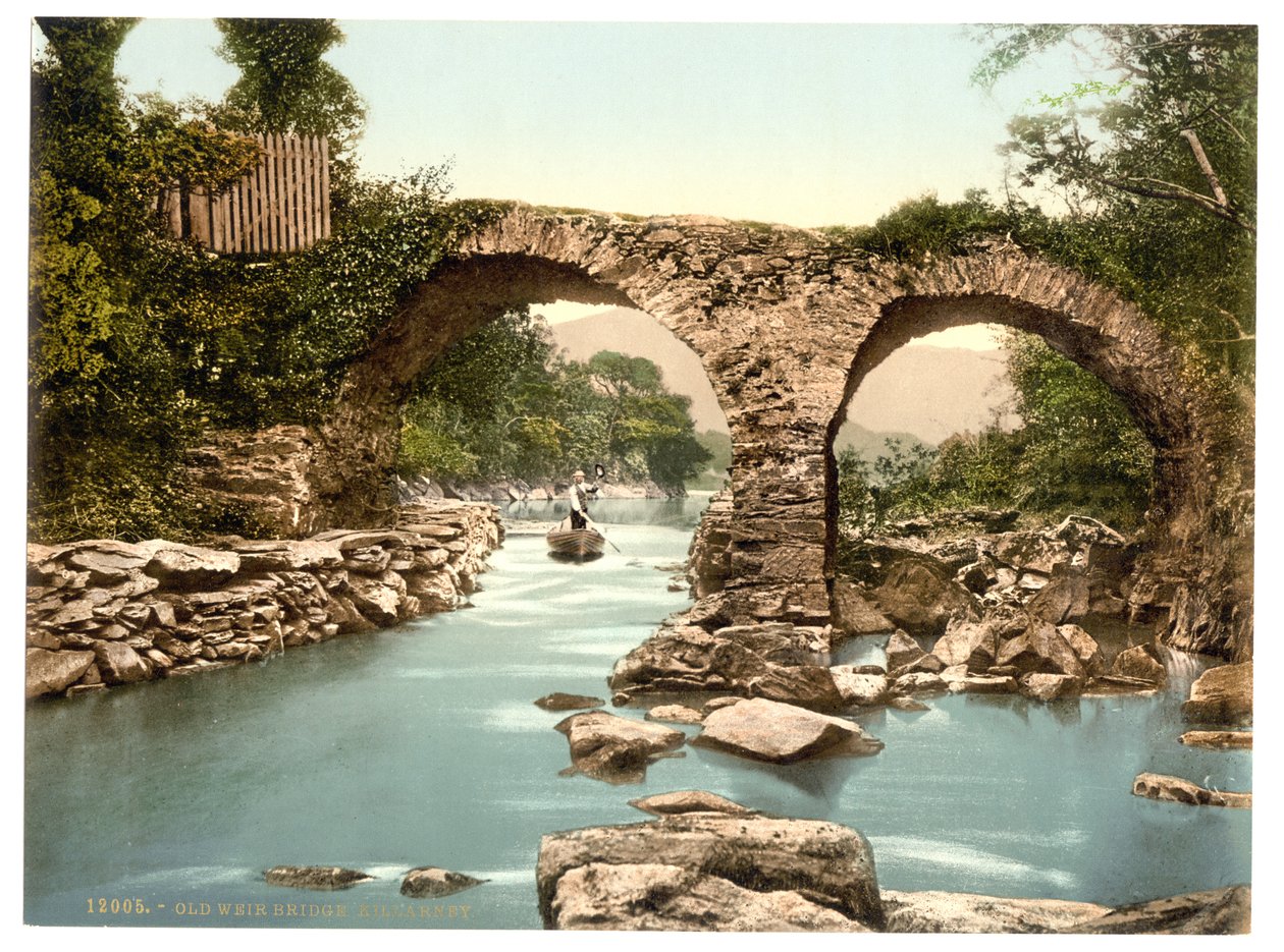 Old Weir Bridge. Killarney, County Kerry, Ireland, c.1890-1900 by Detroit Publishing Co.