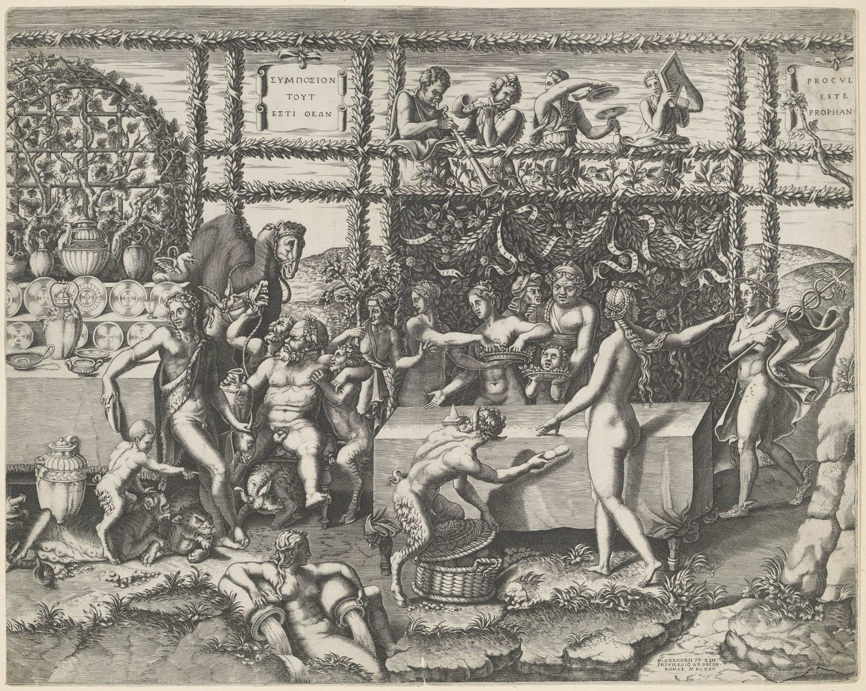 Wedding Feast of Cupid and Psyche (Middle Part) by Diana Mantuana