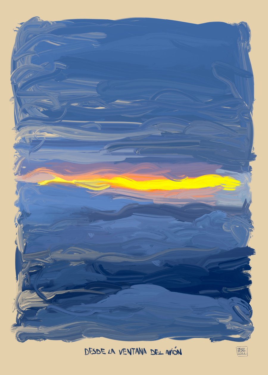 From the Airplane Window, 2022 by Diego Beyro